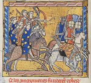 Barbarian Prints: Amazons in battle. From Histoires Roger