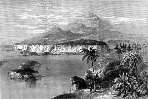 Cameroon Prints: Ambas Bay and highlands of the Cameroons, west coast of Africa, 1873. Creator: Unknown