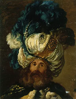 Teal Prints: Ambassadeur du Mogol, 1748. Creator: Joseph-Marie Vien the Elder