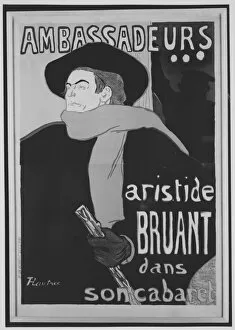 Aristide Gallery: Ambassadeurs: Aristide Bruant, 1892. 1892. Creator: Henri de Toulouse-Lautrec