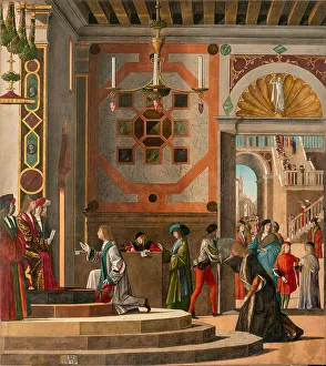 Vittore 1460 1526 Prints: Ambassadors depart (The Legend of Saint Ursula)