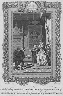 Influence Gallery: Ambassadors from the States of Holland imploring Assistance of Queen Elizabeth, c1787