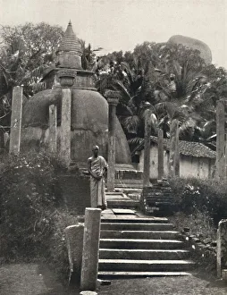 Georg Moller Prints: Ambatthala Dagoba in Mihintale
