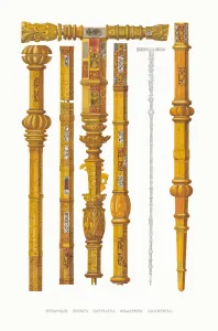 Fyodor Grigoryevich 1801 1892 Prints: Amber Crosier of Patriarch Filaret of Moscow (Fyodor Nikitich Romanov), 1849-1853