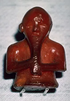 Norse Gallery: Amber Viking playing piece, 8th-11th century