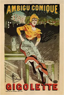 Albert 1873 1942 Prints: Ambigu Comique, Gigolette, 1896. Artist: Guillaume, Albert (1873-1942)