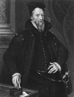 Ambrose Collection: Ambrose Dudley, 3rd Earl of Warwick (d. 1589), 1825. Artist: E Scriven