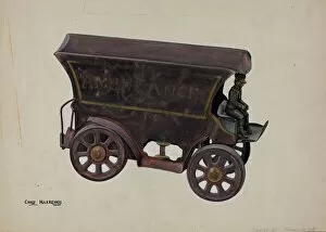 Chris Makrenos Gallery: Ambulance Carriage Toy, c. 1939. Creator: Chris Makrenos
