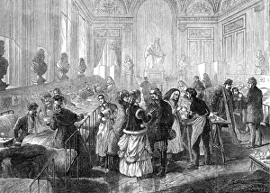 Makeshift Prints: Ambulance at the Theatre Francais, Paris, 1871. Creator: Charles Joseph Staniland