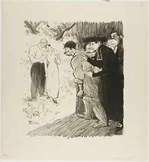 Espionage Prints: The Last Ambush, March 1894. Creator: Theophile Alexandre Steinlen