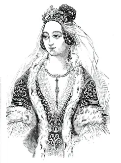 Veil Prints: Amelia, Queen of Greece, 1844. Creator: Unknown