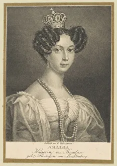 1830 Prints: Amelie of Leuchtenberg (1812-1873), Empress of Brazil, 1830. Creator: Fleischmann