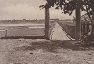 Myanmar Prints: Amerapoora: Wooden Bridge, September 1-October 21, 1855. Creator: Captain Linnaeus Tripe