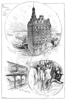 Field Cyrus West Prints: America revisited by our Special Artist: Sketches in New York, 1890. Creator: Unknown