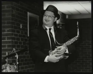 Hertfordshire Gallery: American alto saxophonist Michael Hashim at The Fairway, Welwyn Garden City, Hertfordshire, 1997