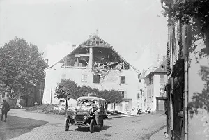 Ambulance Prints: American Ambulance at Thann, Alsace, between c1915 and c1920. Creator: Bain News Service