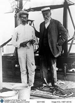 Charles M Gallery: American aviation pioneers Charles M. Manly and Samuel Pierpont Langley, c1890s