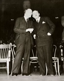 Communist Collection: American Communist leaders William Foster and Earl Browder, 1940