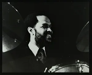 Williams Prints: American drummer Billy Higgins at the Bracknell Jazz Festival, Berkshire, 1983. Artist