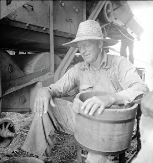 North Carolina Usa Prints: American farmer near Durham, North Carolina, 1936. Creator: Dorothea Lange