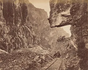 Utah Prints: American Fork Canyon, ca. 1875. Creator: Charles Roscoe Savage