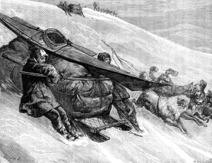 Canoe Prints: The American Franklin Search Expedition - down hill