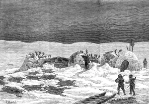 Sled Prints: The American Franklin Search Expedition - reindeer camp in King William's Land, 1881