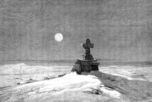 Lonely Prints: The American Franklin Search Expedition - Starvation Cove, 1881. Creator: Unknown