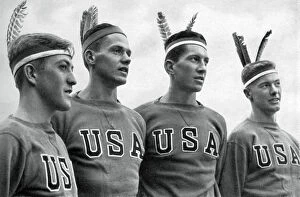 Rower Gallery: Part of the American gold medal-winning rowing eight, Berlin Olympics, 1936