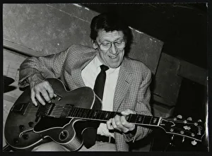 Bell Inn Prints: American guitarist Tal Farlow performing at the Bell Inn, Codicote, Hertfordshire, 1986