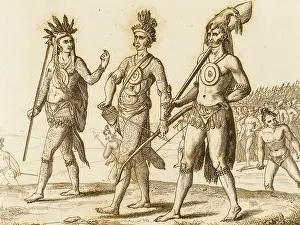 American Indians, 16th century (1841). Creator: Unknown