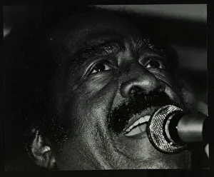 Hertfordshire Gallery: American jump blues singer Jimmy Witherspoon performing at The Bell, Codicote, Hertfordshire, 1981