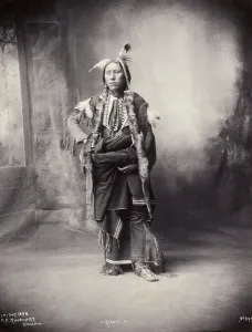 Frank A Rinehart Prints: An American of the Kiowa tribe, 1898. Creator: Frank A. Rinehart
