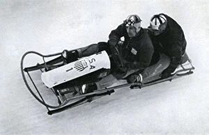 American two man bobsleigh team, German winter olympic games, 1936