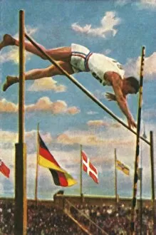 Olympic Games Collection: American pole-vaulter Sabin Carr, 1928. Creator: Unknown