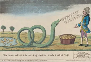 The American Rattlesnake Presenting Monsieur his Ally [sic] a Dish of Frogs, November 8