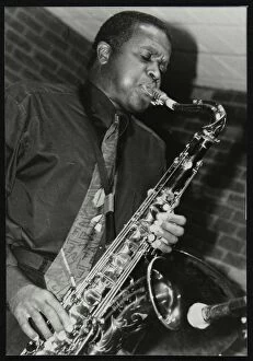 Hertfordshire Gallery: American saxophonist Rickey Woodard playing at The Fairway, Welwyn Garden City, Hertfordshire, 1999