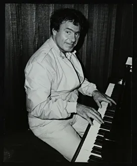 Phil Prints: American trombonist and teacher Phil Wilson playing the piano, London, 1985. Artist