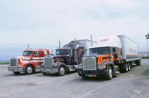 Truck Prints: American Trucks at Truckstop in USA