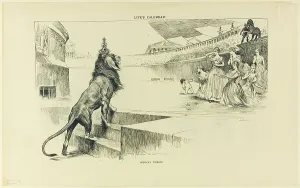 Tribute Prints: America's Tribute, from Life, 1891. Creator: Charles Dana Gibson