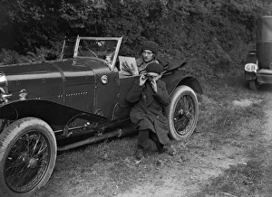 Amilcar Prints: Amilcar CGS3 of HP Powell at the Brighton & Hove Motor Club Trial