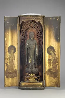Amida Buddha Collection: Amitabha (Amida), contained within a closed shrine, Edo period, 1615-1868