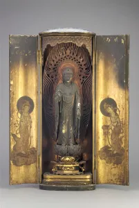 Amida Buddha Collection: Amitabha (Amida), contained within a closed shrine, Edo period, 1615-1868