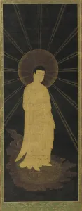 Kakemono Gallery: Amitabha (Amida) welcoming souls to paradise, Muromachi period, 14th-15th century