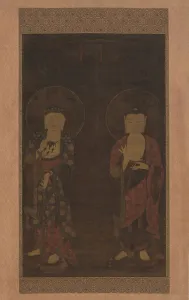 Amitabha and Kshitigarba, first half of the 14th century. Creator: Unknown Amitabha and Kshitigarba, first half of the 14th century. Creator: Unknown
