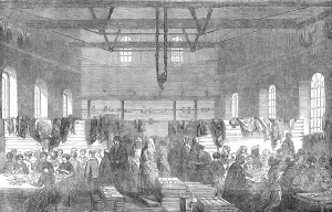 Production Line Prints: Ammunition Works at Northfleet - Ball-Cartridge-Making, 1854. Creator: Unknown
