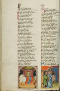 Sexual Abuse Prints: Amnon Raping Tamar: Amnon Throwing Tamar Out of his House; Weltchronik