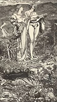 Romance Collection: Amor Mundi. From Christine Rossettis Poem. c1850-1900, (1923). Artist: Frederick Augustus Sandys
