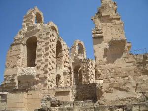 Masonry Prints: Amphitheatre of El Jem, Tunisia, 2009. Creator: Amanda Waite