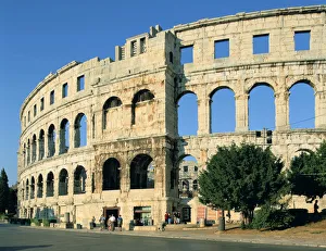 Croatian Prints: Amphitheatre in Pula, Croatia